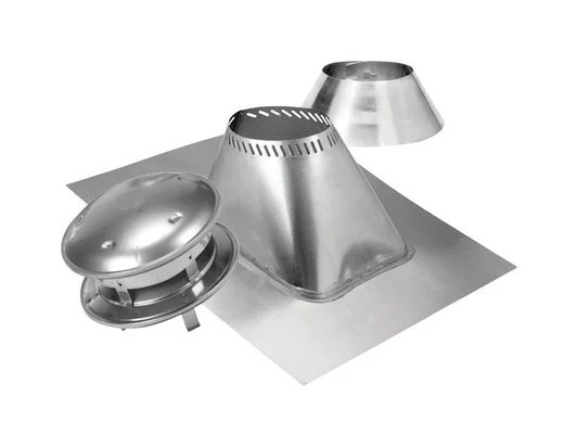 SELKIRK CORPSelkirk 6 in. L Steel Roof Termination Kit Silver