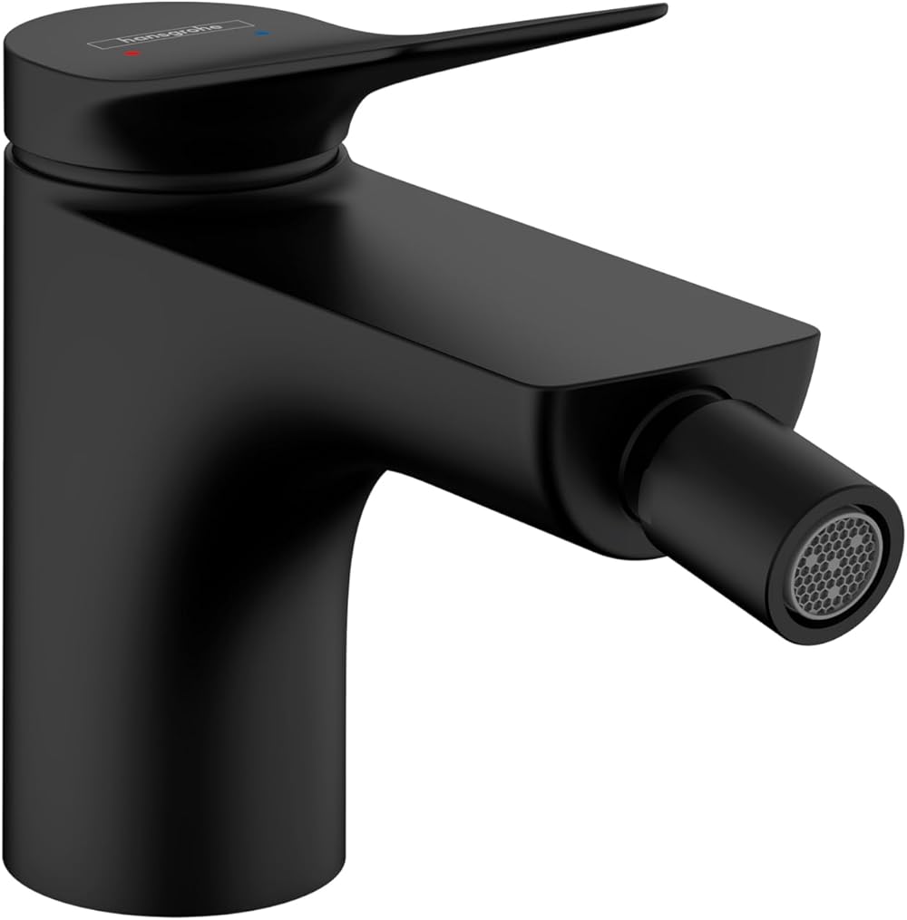 hansgrohe Vivenis Modern 5-inch Tall Bidet Faucet in Matte Black, 75200671
