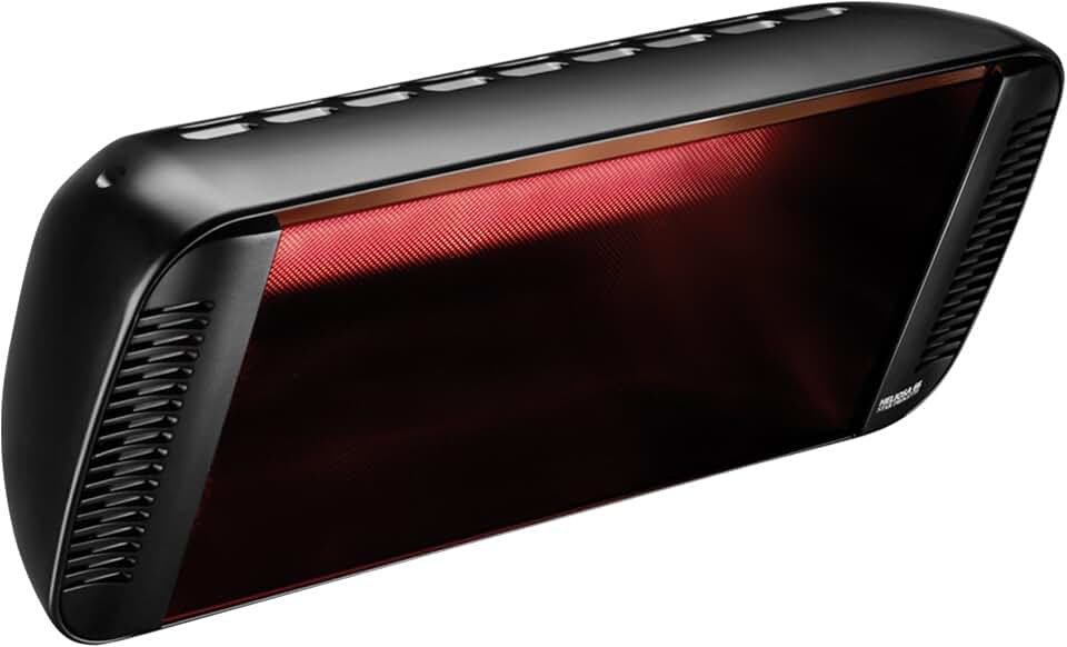 66 Black Infrared Electric Outdoor Patio Heater, Wall Mounted Comes with 6' 120V Plug-in Cord and Inline Switch(1500W) Water Resistant for Residential and Commercial Use