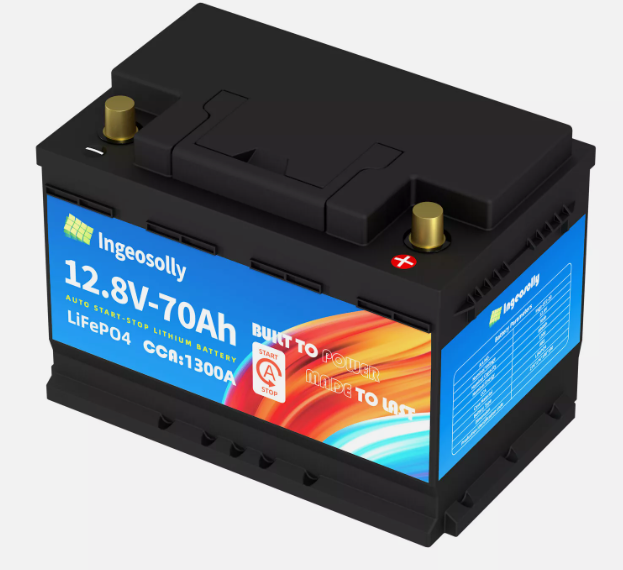 Car Start and Stop Lifepo4 Lithium Battery,12V 70AH Car Battery with 1300 CCA – High-Performance Automotive Battery,60 Months Warranty