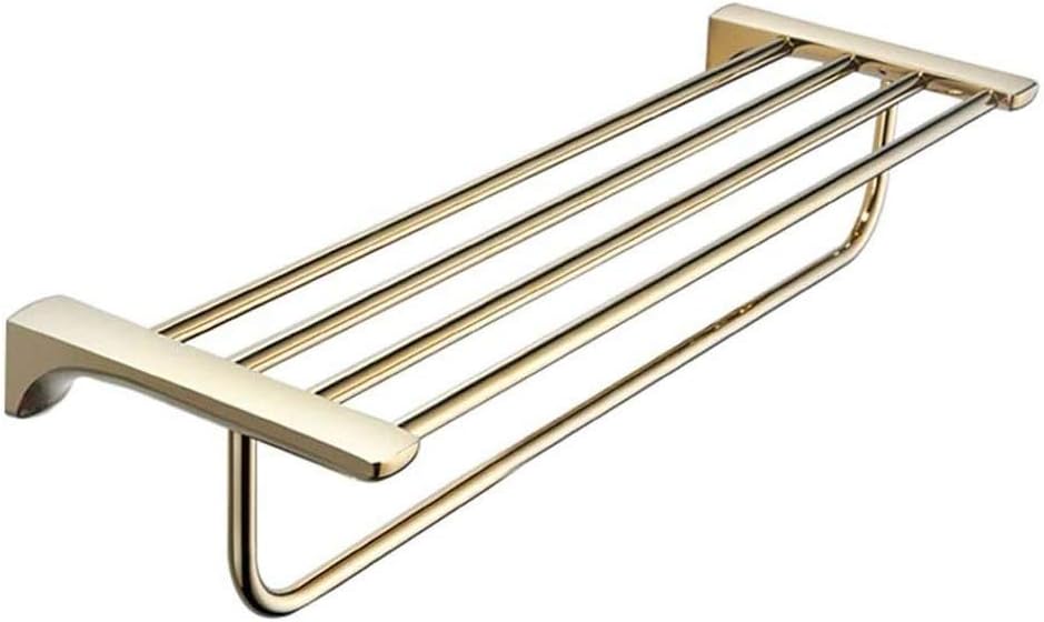 Wall Mounted Towel Rack Bathroom Hotel Rail Holder Storage Shelf Stainless Steel,62x20x12cm