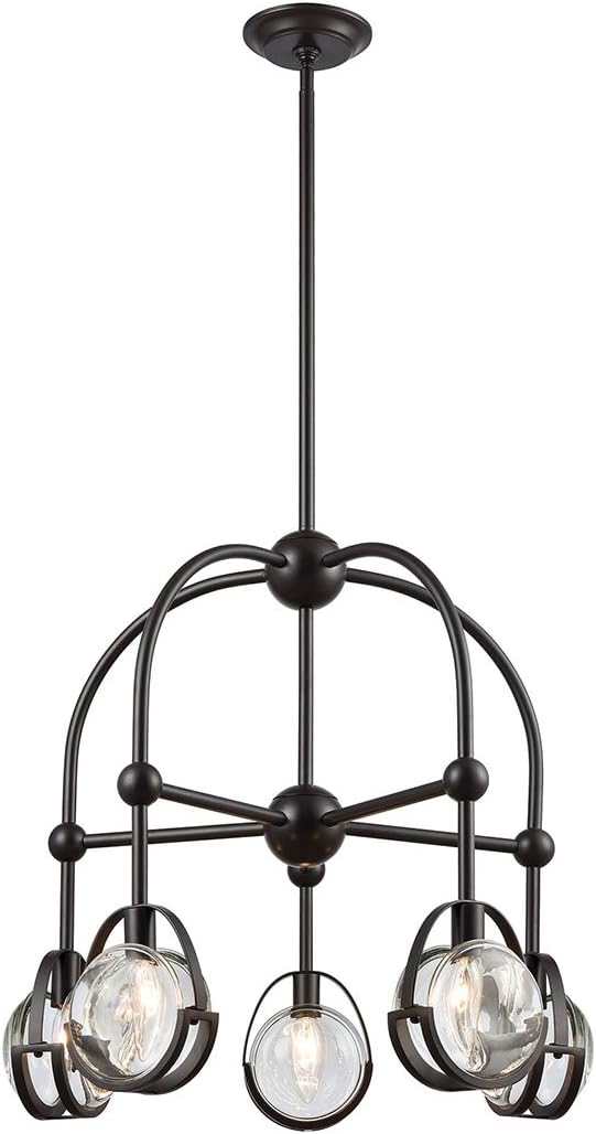Diamond Lighting 1141-062 Chandelier, Oil Rubbed Bronze Finish