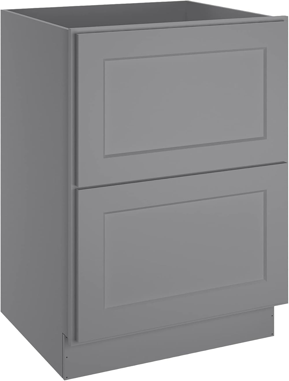 LOVMOR Kitchen Base Cabinets, Drawer Base Cabinet, 2-Drawer,Soft Close Hardware, 24 x 24 x 34.5 inch