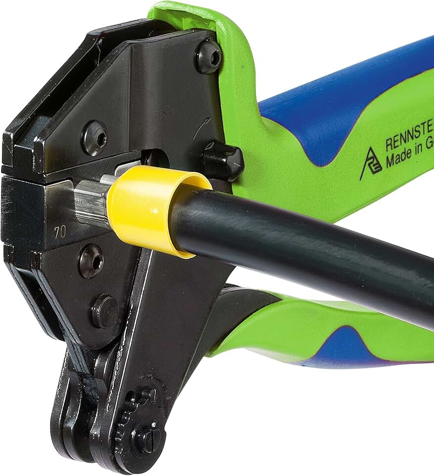 The Original Rennsteig Ferrule Crimping Tool for large Ferrules/End-Sleeves (35 + 50 mm²/2 + 1/0 AWG)