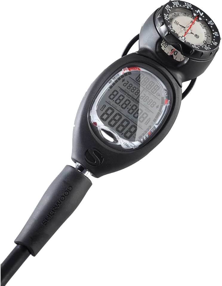 SHERWOOD SCUBA Wisdom3 Air Integrated Dive Computer with Quick Disconnect and Compass