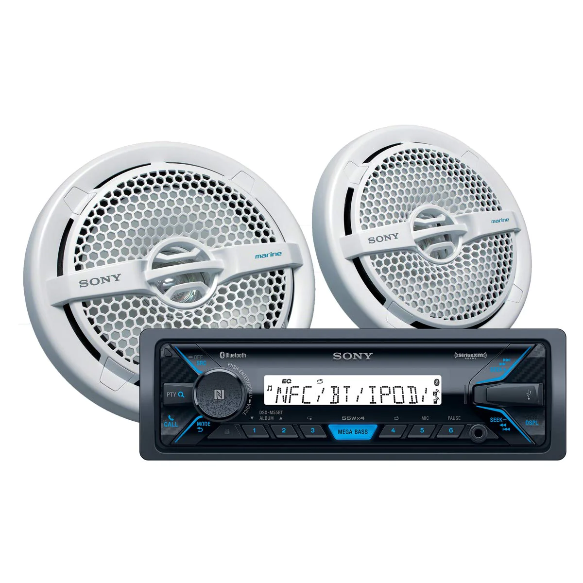 Sony DXS-M5511BT Digital Marine Bluetooth Stereo & 6.5