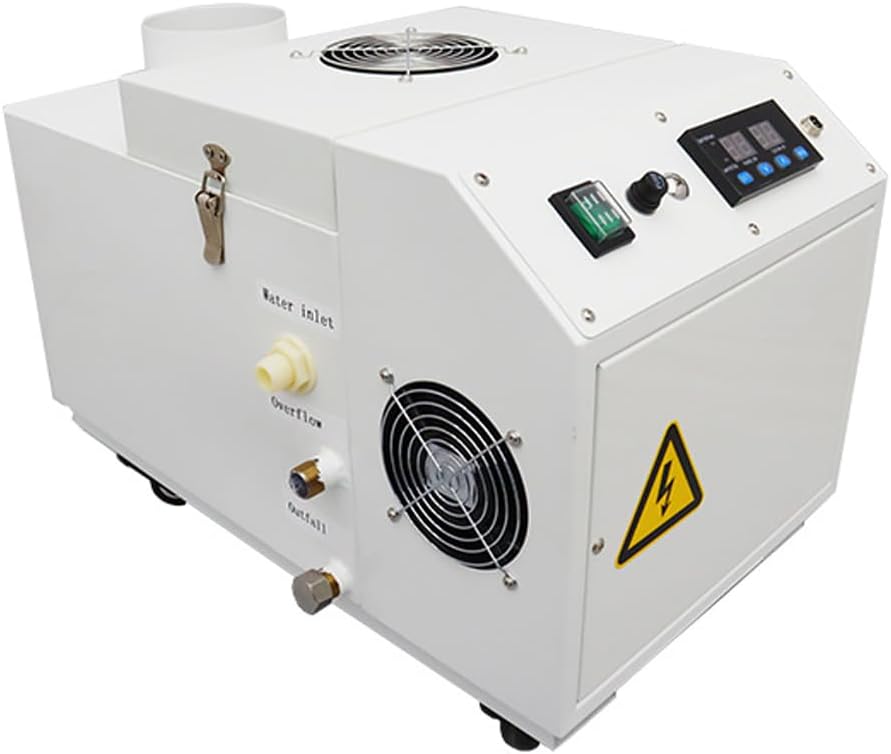 110V Industrial Ultrasonic Humidifier 3kg/h Humidifier for Warehouse Vegetable Commercial Continuous Cool Mist Maker Humidifier Applicable Space 200-500 sq.ft