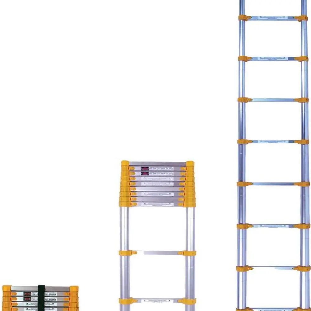 Xtend+Climb Home Series 770P Telescoping Ladder, 225 lb Weight Capacity, 13-Step, Aluminum Alloy, Gr