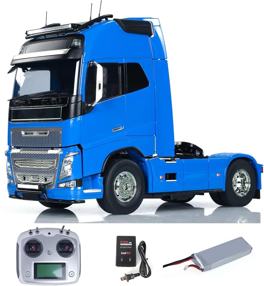 1/14 4x2 RC Tractor Truck RTR 56375 FH16 XL750 3-Speed Remote Control Vehicle Light Sound System Hobby Grade Model