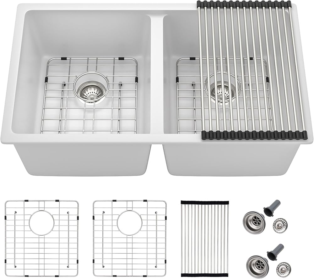 33 Granite Composite Kitchen Sink - Fulorni 33