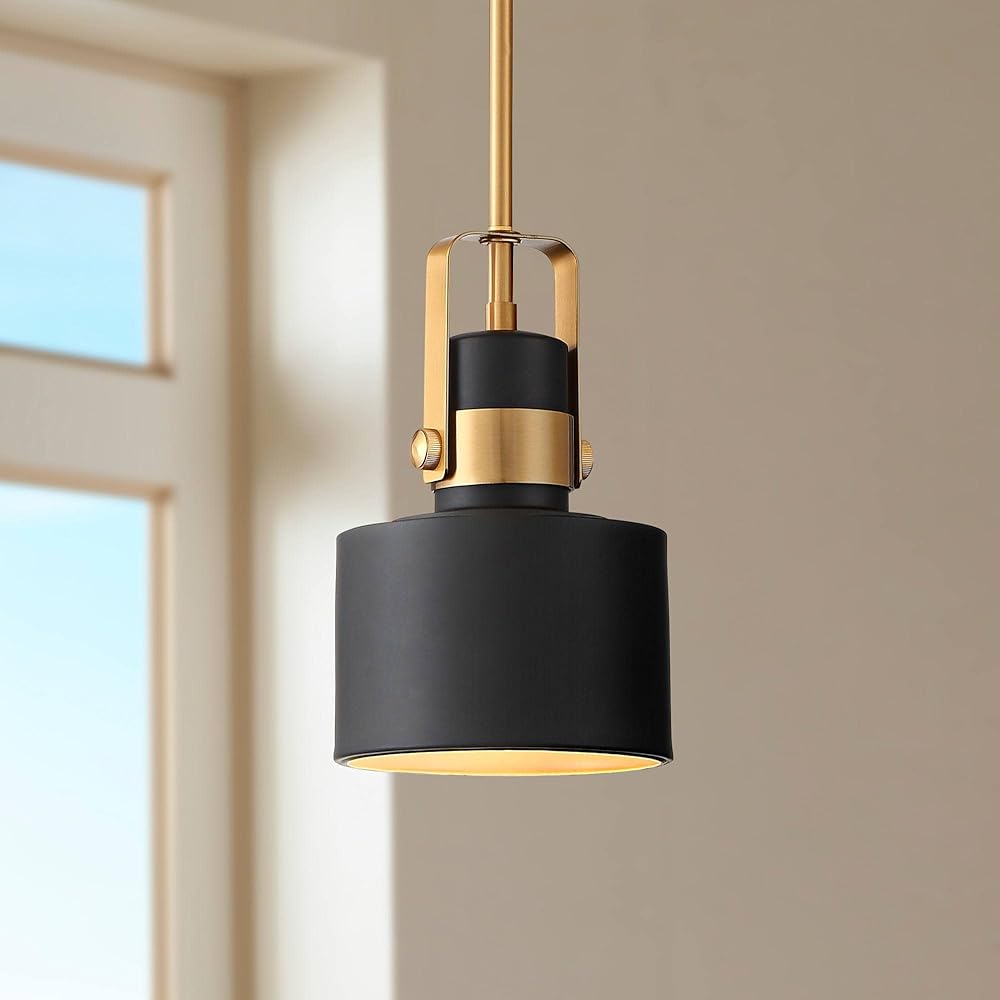 Courtney Burnished Brass Mini Pendant Lighting 6 1/2