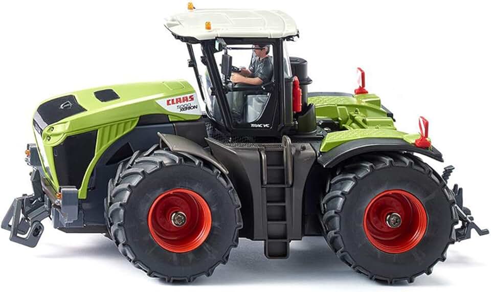 Siku 6791, Claas Xerion 5000 TRAC VC Tractor, Green, Metal/Plastic, 1:32, Remote Controlled (not Included), Can Also be Controlled with app