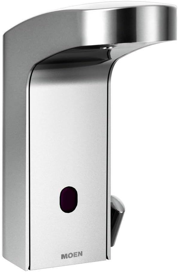 Moen 8552AC Mpower Sensor Operated Single Mount Above Deck Lavatory High Arc Ac Powered Faucet