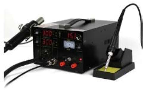 GOWE 220V 3 in1 Hot Air SMD Rework Soldering Station Desoldering Station