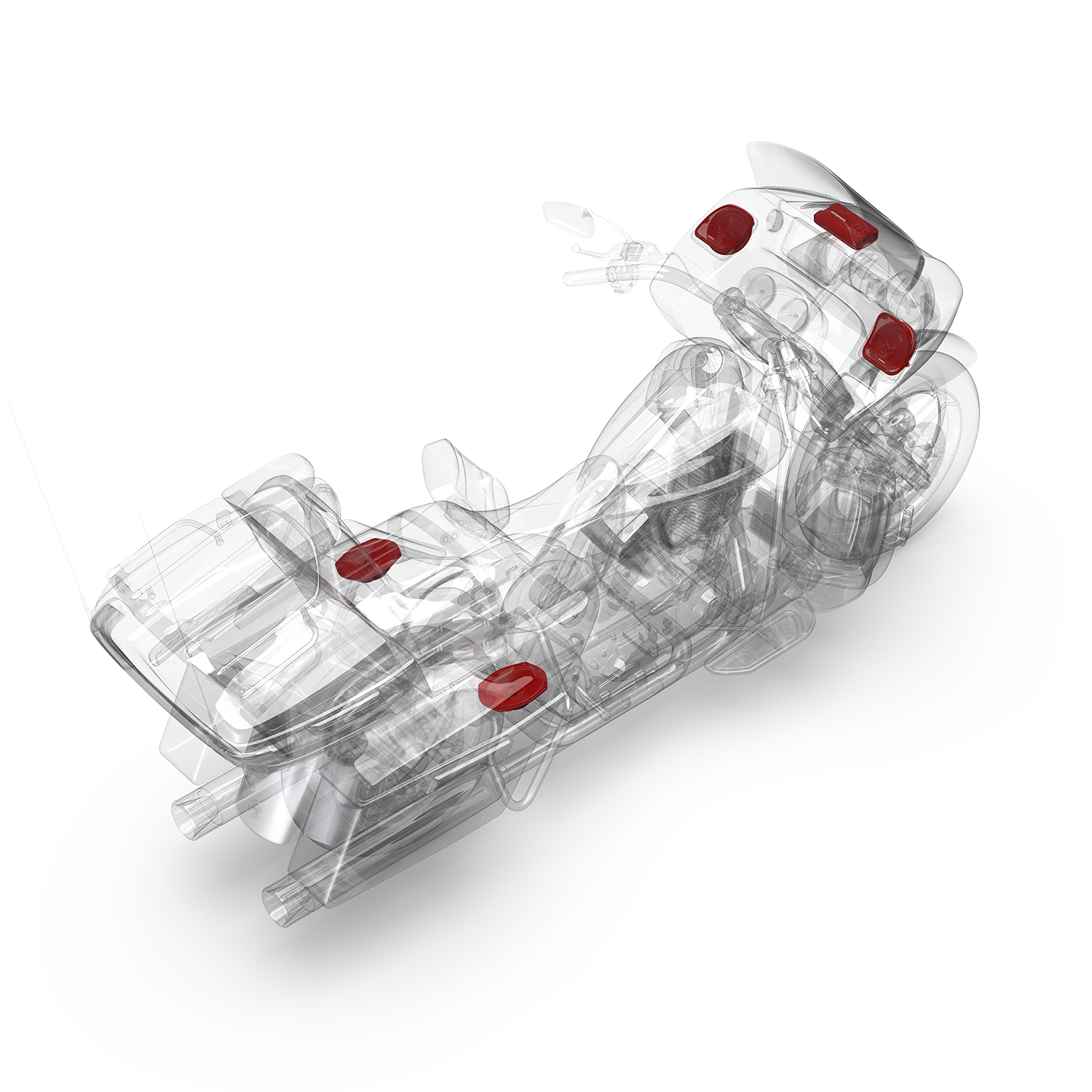 Rockford Fosgate HD14CVO-STAGE2 Four Speakers & Amplifier Kit for 2014+ Harley-Davidson Road Glide CVO & Street Glide CVO