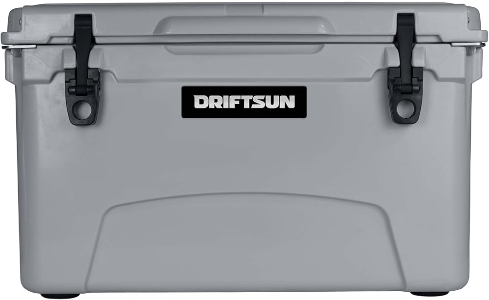 Driftsun 45-Quart Ice Chest, Heavy Duty, High Performance Roto-Molded Commercial Grade Insulated Cooler, White