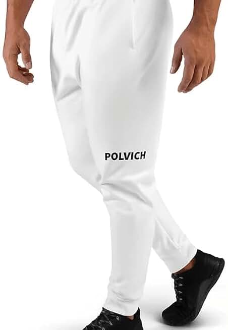 Men's Joggers White - Stylish and Comfortable Athletic Joggers Perfect for Gym, Running, and Casual Wear