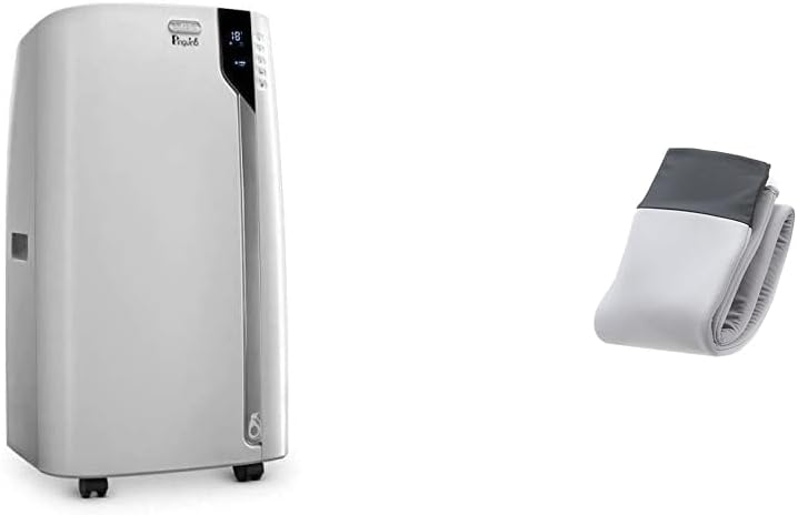 DeLonghi PAC360LVYN 6800 BTU Portable Air Conditioner Bundle with Insulated Hose Cover for Portable Air Conditioners