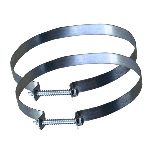 BUILDERS BEST INCBuilder's Best Silver Dryer Vent Clamp Steel Screw