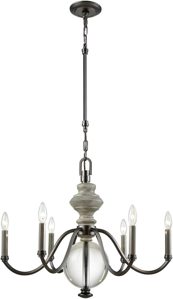 32313/6 Chandelier, One Size, Black