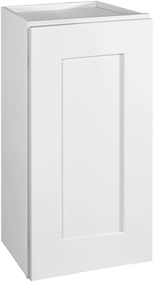 Design House 613331 Brookings Fully Assembled Shaker Style Tall Wall Kitchen Cabinet W1224 12x24x12, White
