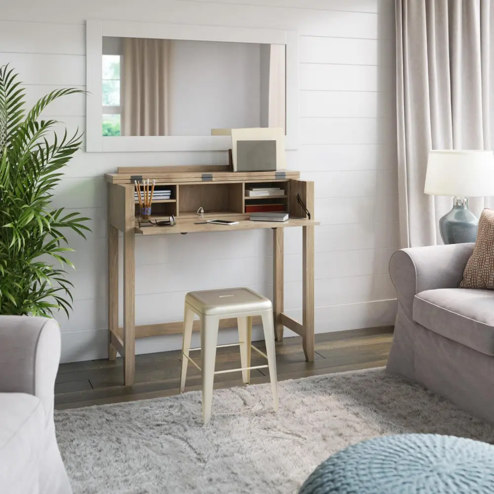 Secretary Desk with USB Charging Ports