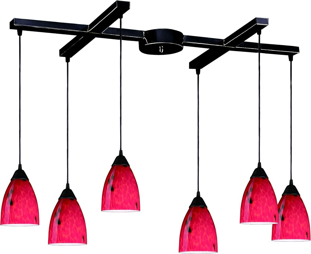 406-6FR Classico 17'' Wide 6-Light Mini Pendant in Dark Rust