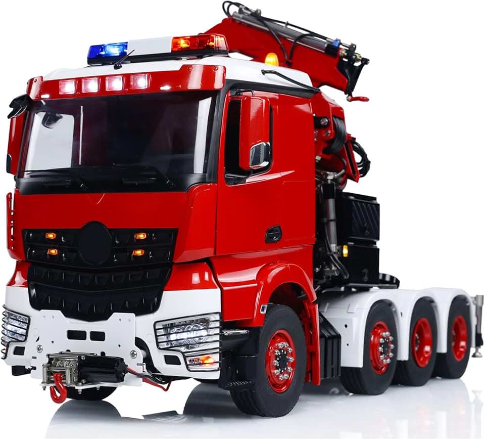 Toucan RC Hobby LESU 8x8 1/14 RC Hydraulic Crane Tractor Truck Remote Control Cars Model