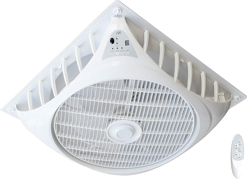 SF-1691CA: DC-Motor Drop Ceiling Fan,WHITE,16″