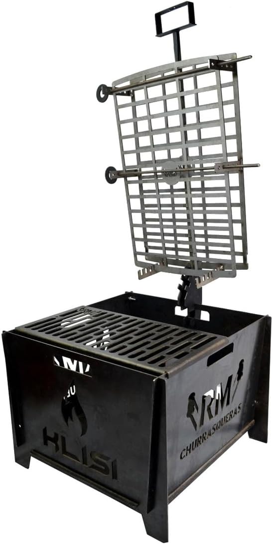 Heavy duty Iron Cross Argentinian asador grill Made in Argentina - Premium Argentine Grill - Parrilla Asado - Fully disassembled. Size XL