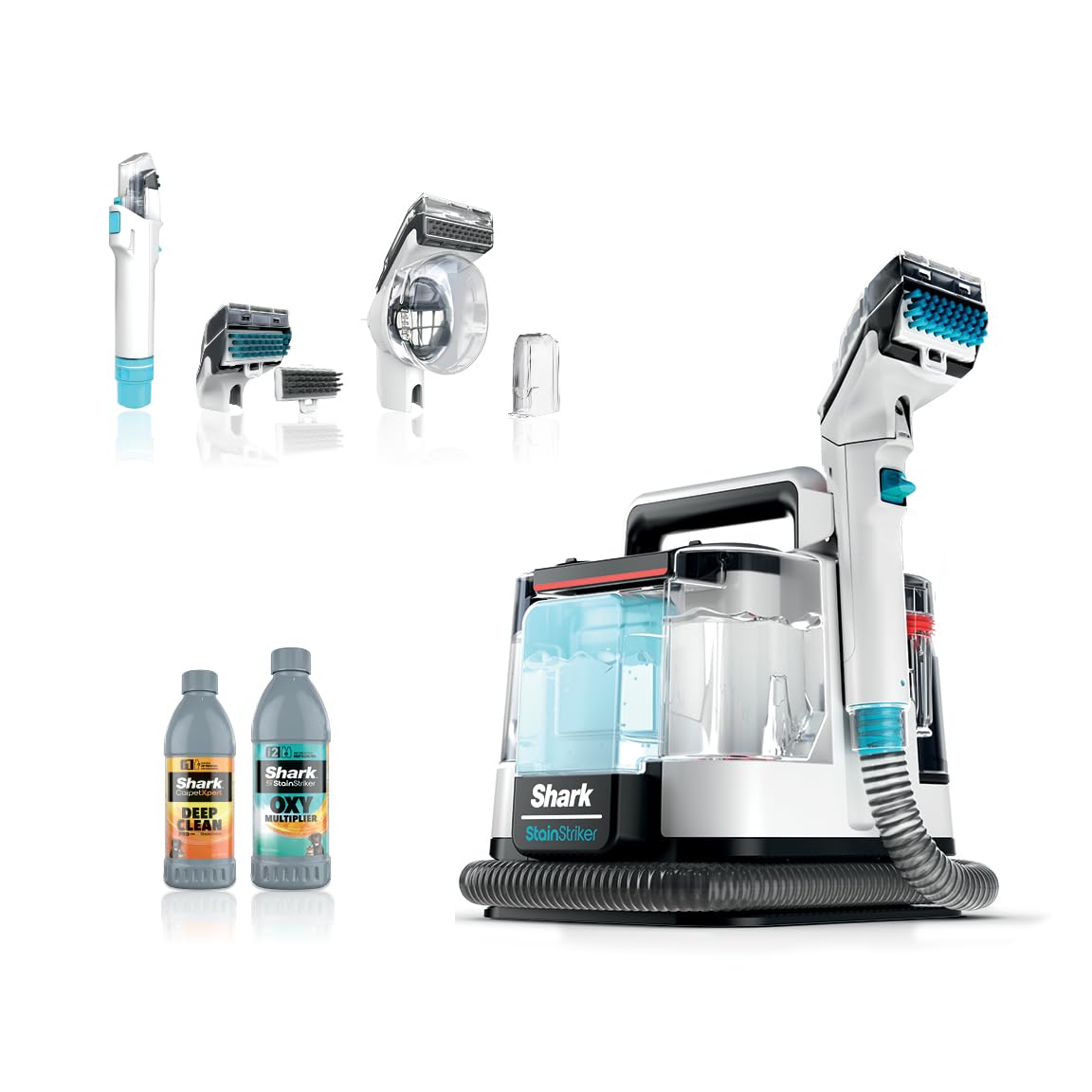 Shark PX201 StainStriker Portable Carpet   Upholstery Cleaner, Spot, Stain,   Odor Eliminator, White