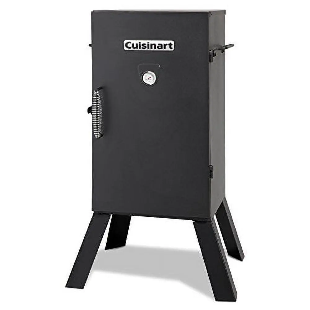 Cuisinart 30-inch Vertical Analog Electric Outdoor Smoker with 548-Sq.in. Cooking Space, Black