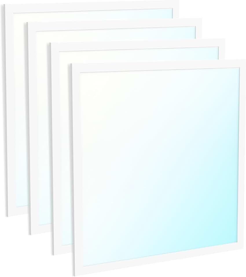 Sunco 4 Pack 2x2 LED Flat Panel Light, Dual Selectable CCT 3000K/4000K/5000K & Wattage 30W/35W/40W, 4000/4500/5000 Lumens, Dimmable 0-10V, Back-Lit Drop Ceiling Troffer Replacement Light Fixture ETL