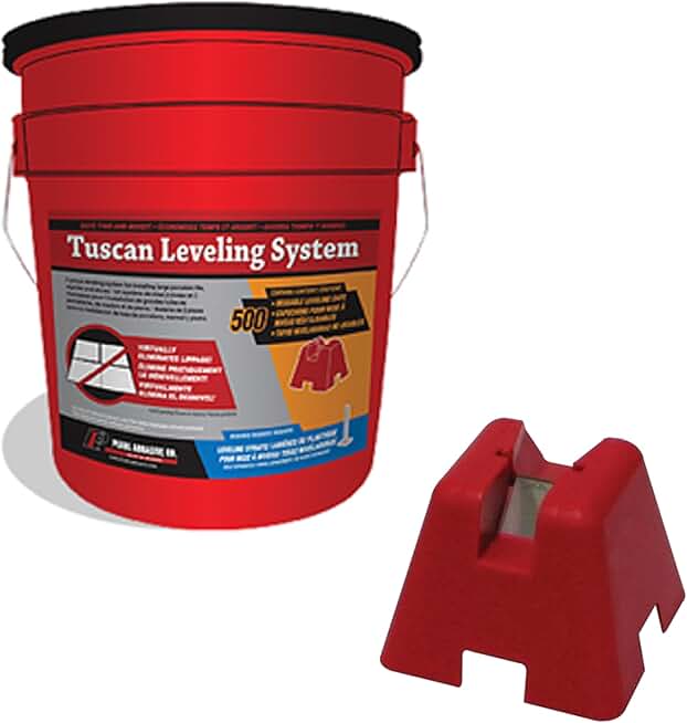 Tuscan Leveling System Bucket of 500 Caps