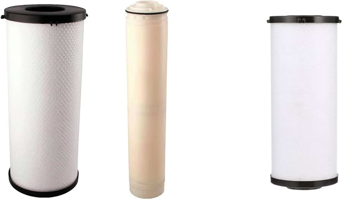 Watts Premier OFPCOM Whole House OneFlow Plus Combo Water Filter Replacement Pack with Carbon Block and OneFlow, 2 pack & OFPSYS Whole House OneFlow Plus Radial Flow Carbon Block Filter Replacement