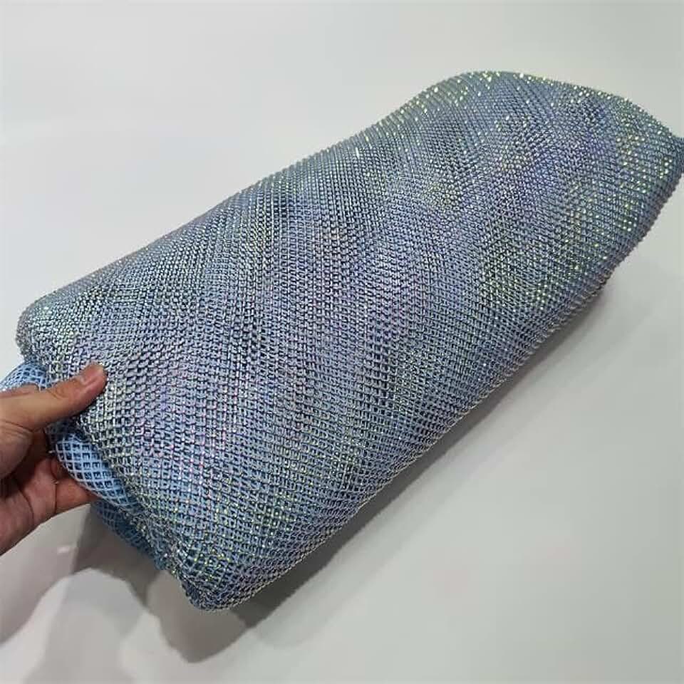 MARHAFABRIC African Mint Green Most Popular Net Lace Fabric Lace Nigerian 5 Yards Mesh Fabric for Evening Party Dress Sewing - Lace Fabric for Bridal Wedding