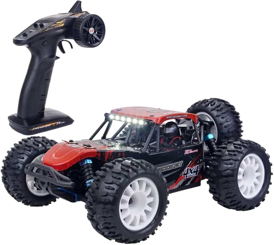 Remote Control Car,1:16 Scale 4x4 RC Cars, 2.4G All-Terrain Off-Road Truck Toy Gifts High Speed Electric Toy with Metal Hydraulic Shock Absorber RTR for Boys and Adults