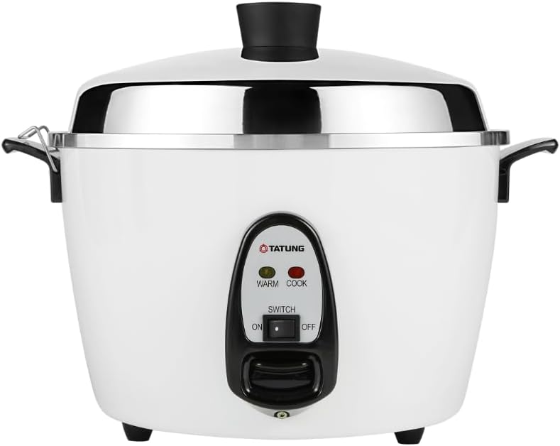 Tatung – TAC-10G (SF) – 10 Cup Rice Cooker – White Aluminum Cook Pot