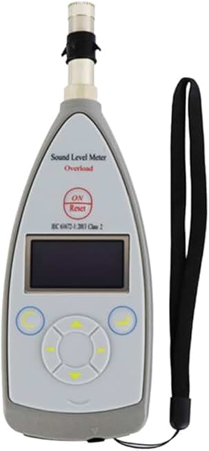 Class 2 Sound Decibel Meter Sound Level Meter Tester with Integrating Function Statistical Analysis Function Range 30 dB(A)~130dB(A) Self-generated Noise<25dBA Frequency Range 20Hz~12.5kHz