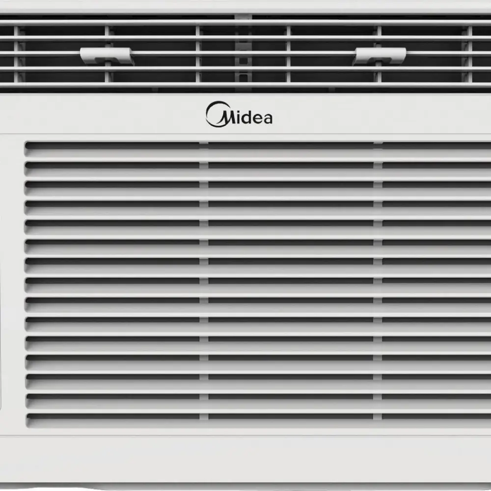 Midea 6,000 BTU 115V Window Air Conditioner with ComfortSense Remote, Up to 250 sq ft Coverage Area, Black, MAW06R1WWT