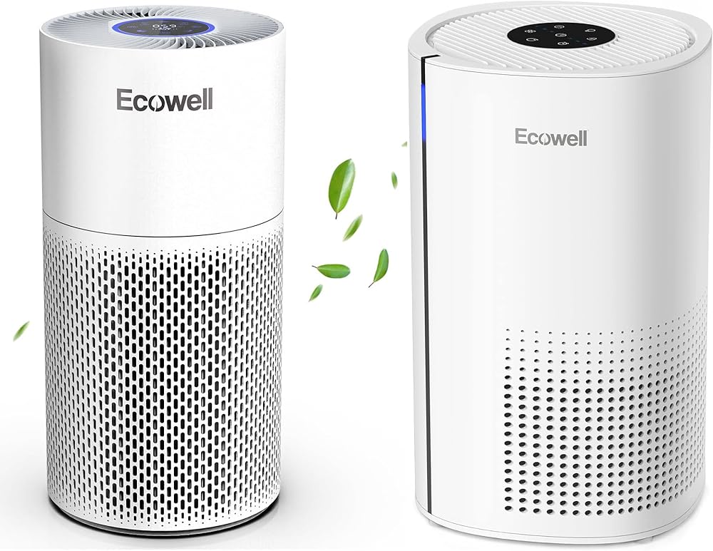 H13 HEPA Air Purifiers for Home Large Room, White