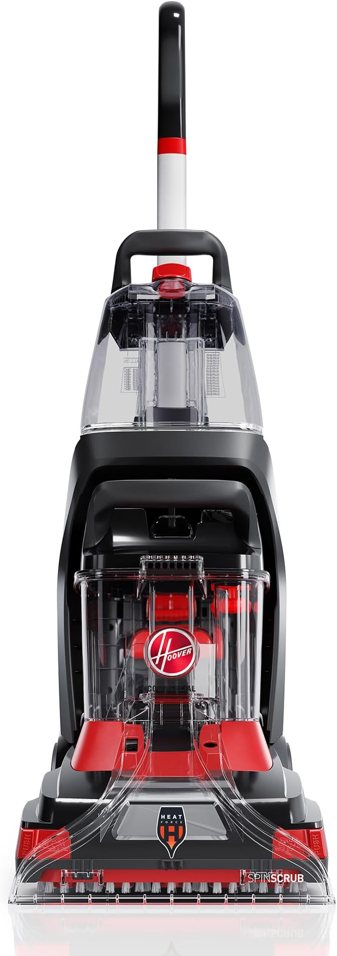 Hoover Commercial PowerScrub XL Spot Extractor, Carpet Cleaner Machine, Upright Shampooer, Commercial Grade Stain Remover, Powerful Deep Cleaner with Heated Drying, CH68000V, Black