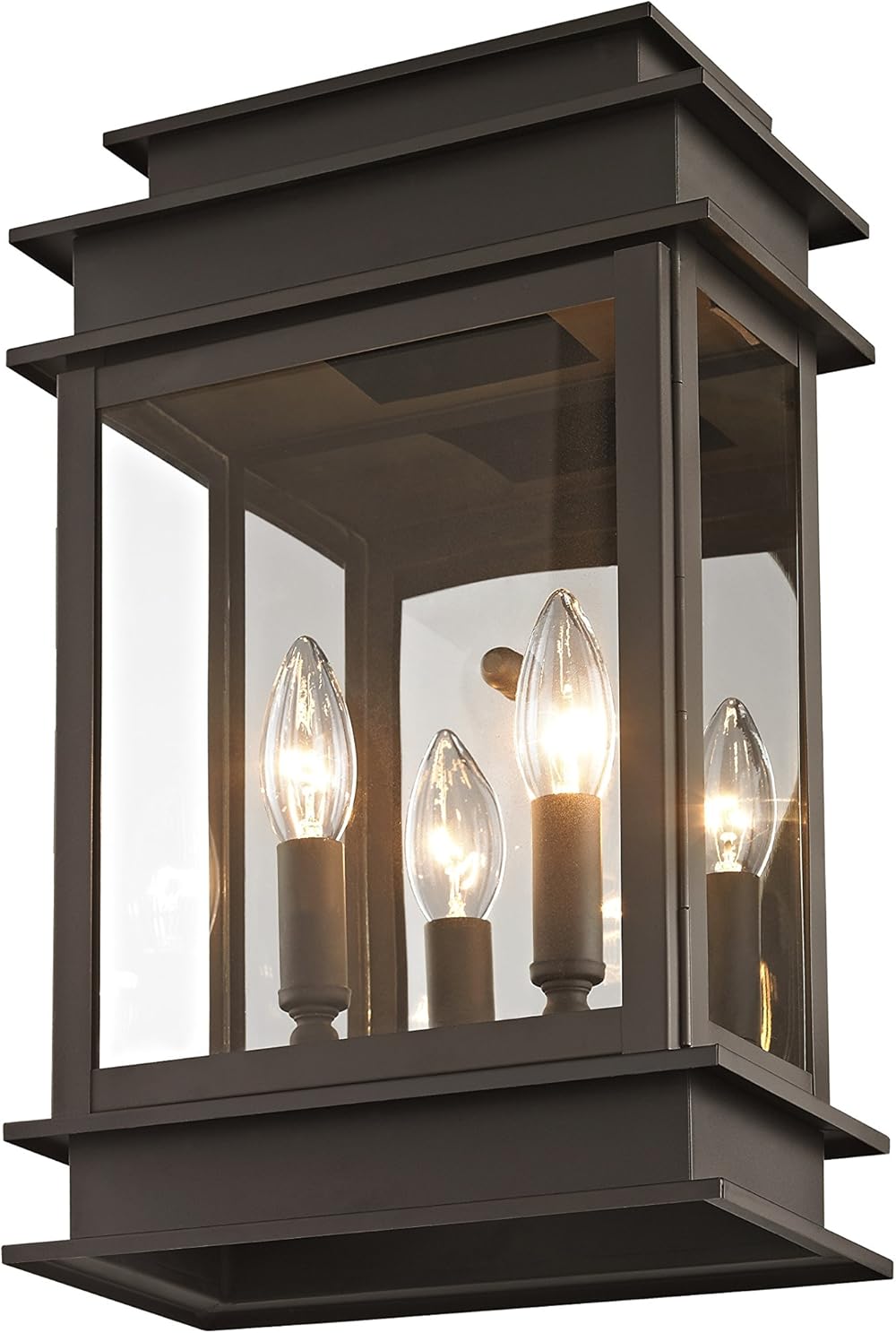 2016-07 Princeton Outdoor Wall Lantern,Bronze, 15.25