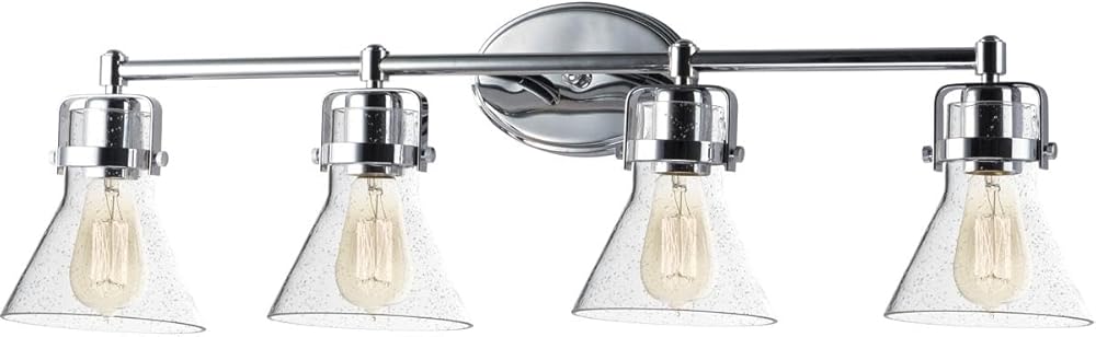 Maxim Seafarer 4 Light Bath Vanity-Polished Chrome Finish-False Bulb Included
