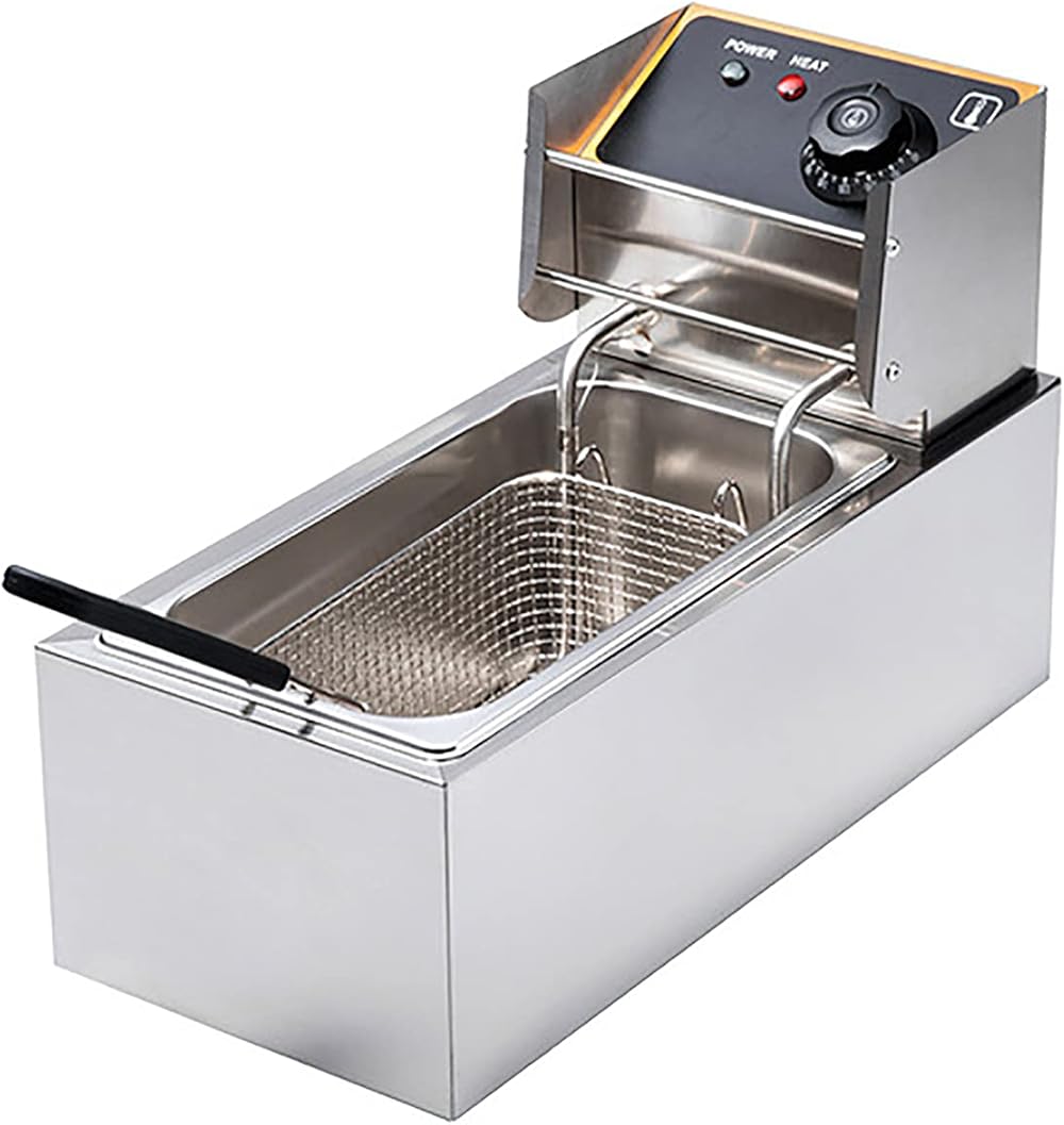 Electric Deep Fryer 2000W 4 Litre Deep Fat Fryer Easy Clean and Adjustable Temperature Control Removable Oil Basket Deep Frying Pan