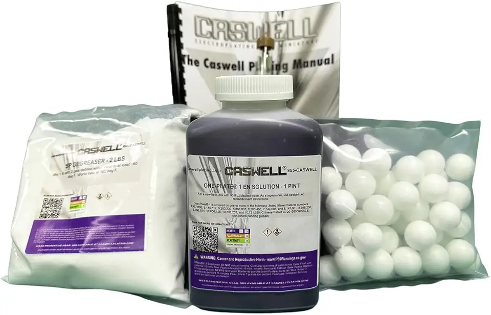Caswell One-Plate® 1 Electroless Nickel Kit - Deluxe