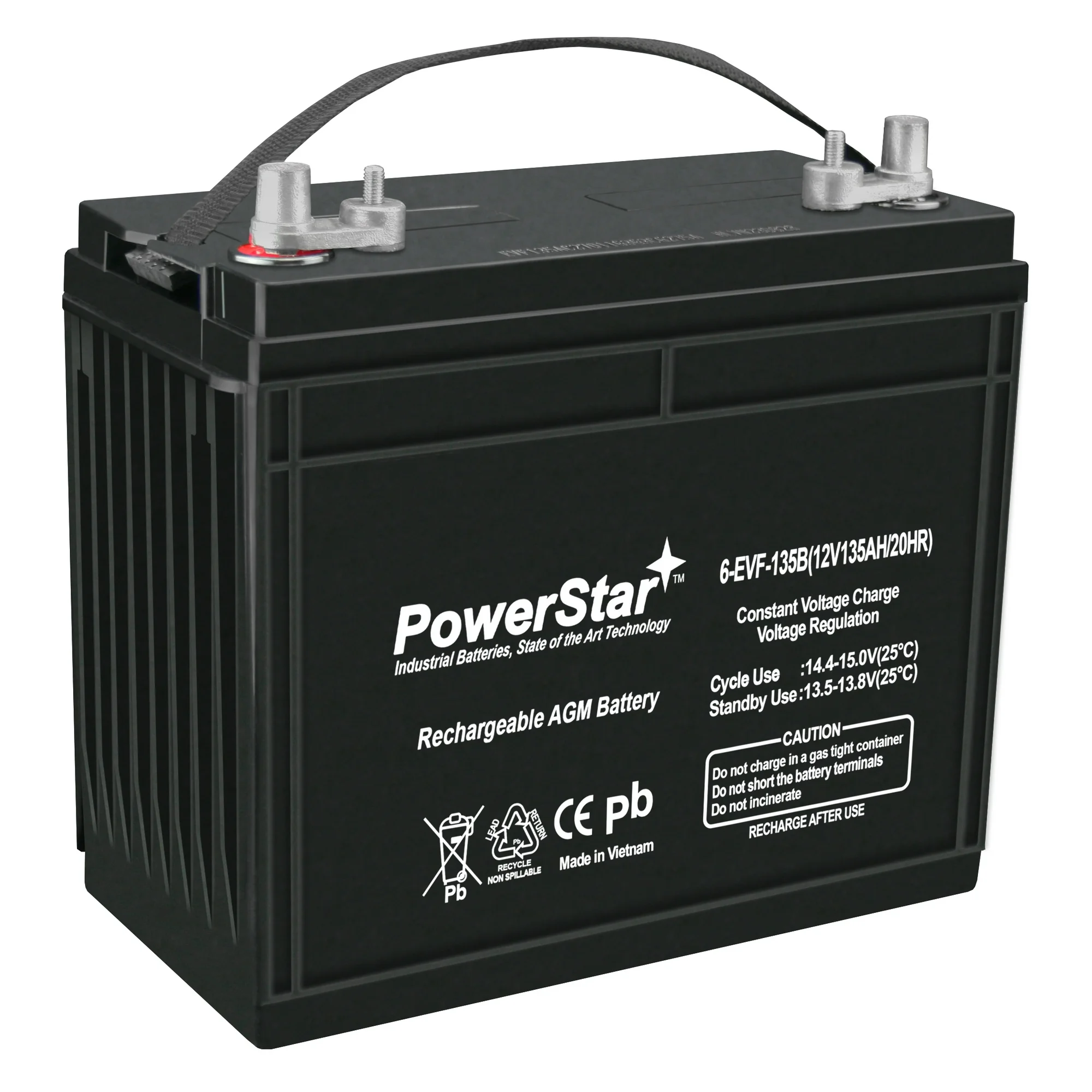 PowerStar Replacement for US12VRXC2, Group GC12, 12 Volt, Golf Cart Battery
