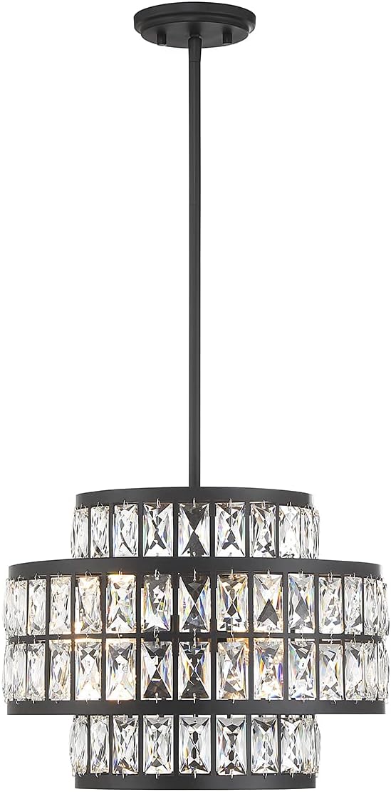 Savoy House 7-9044-3-89 Renzo 3-Light Pendant in Matte Black (12