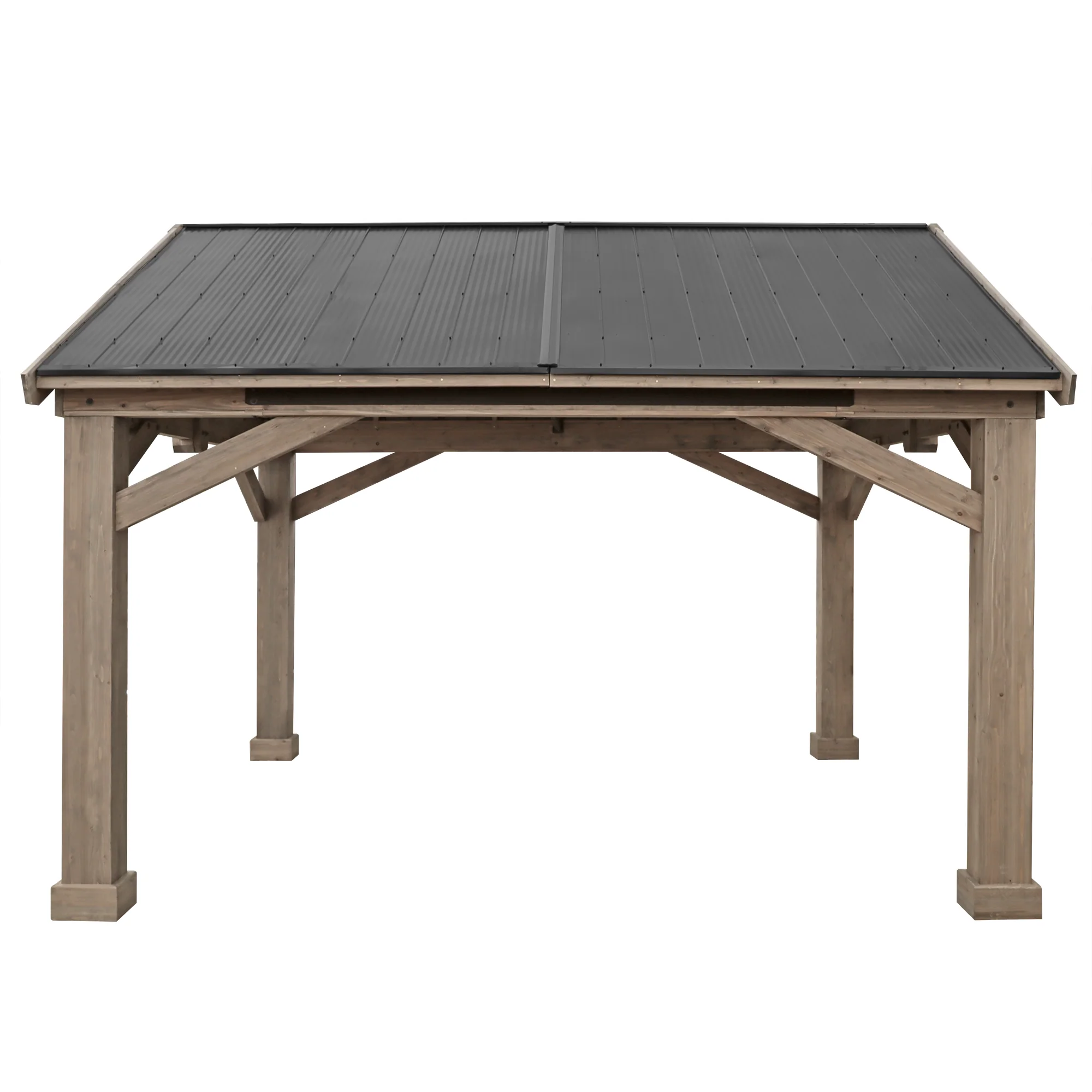 Yardistry 16x14 ft Timber Frame Pavilion with Aluminum Roof