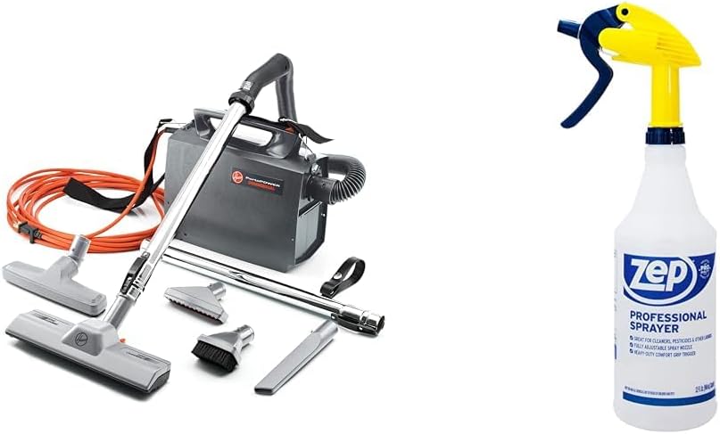 Hoover CH30000 PortaPower Canister Vacuum and Zep 32oz Professional Sprayer Bottle Bundle